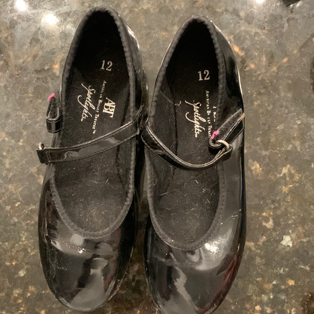 Black American Ballet Theatre Size 12 Tap Shoes